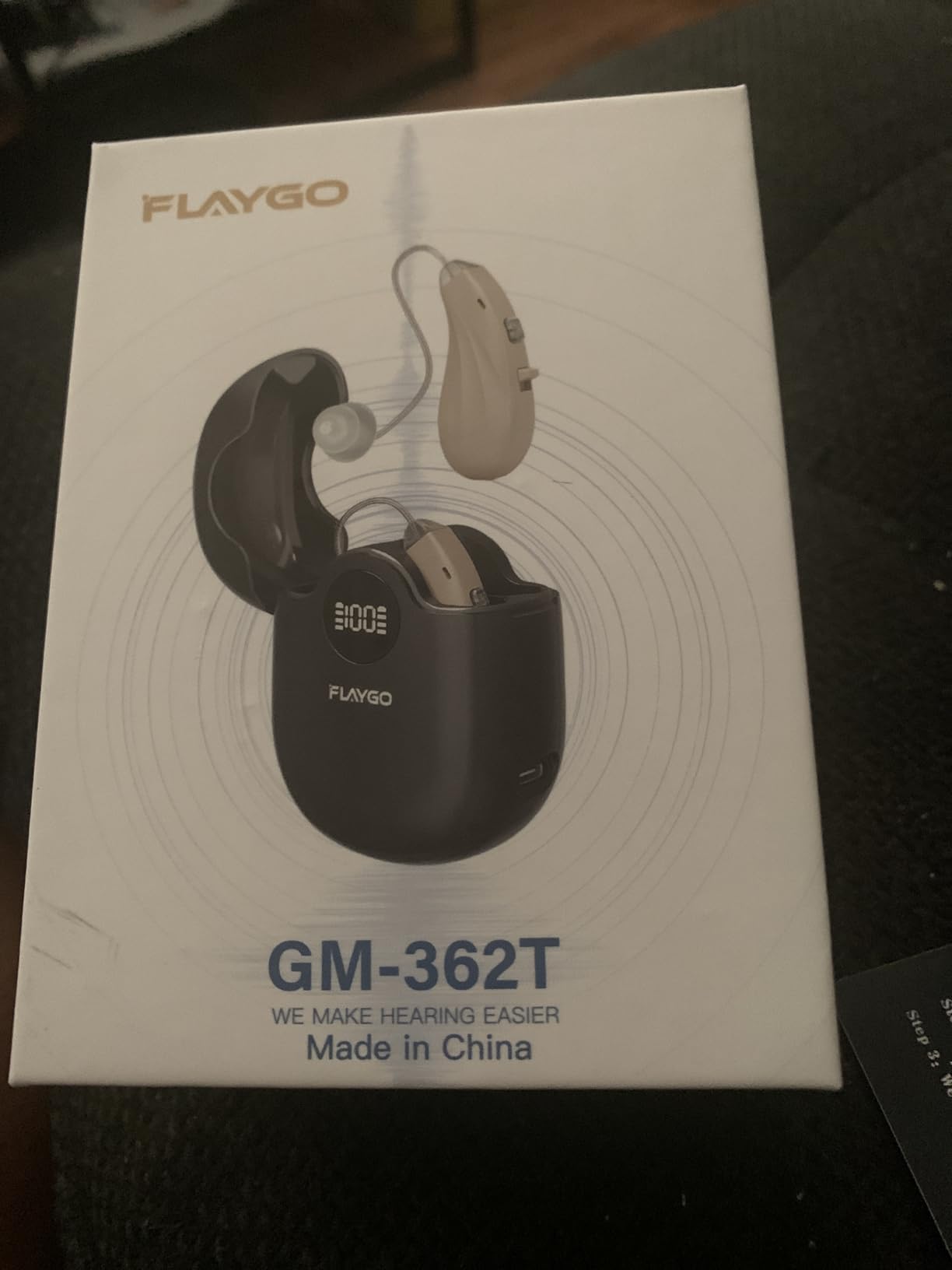 Flaygo Hearing Aids for Seniors, Hearing Aids for People with Hearing Loss, Sound Quality Restoration, Intelligent Noise Reduction, Standby 80h, One-Button Operation, Comfortable Wearing customer photo 2
