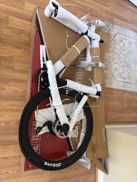 SAVADECK A7L Carbon Road Bike, T800 Carbon Fiber Frame 700C Racing Bicycle with Shimano 105 R7100 24 Speed Groupset and Hydraulic Disc Brake, Ultra-Light Carbon Bike for Man and Women customer photo 1
