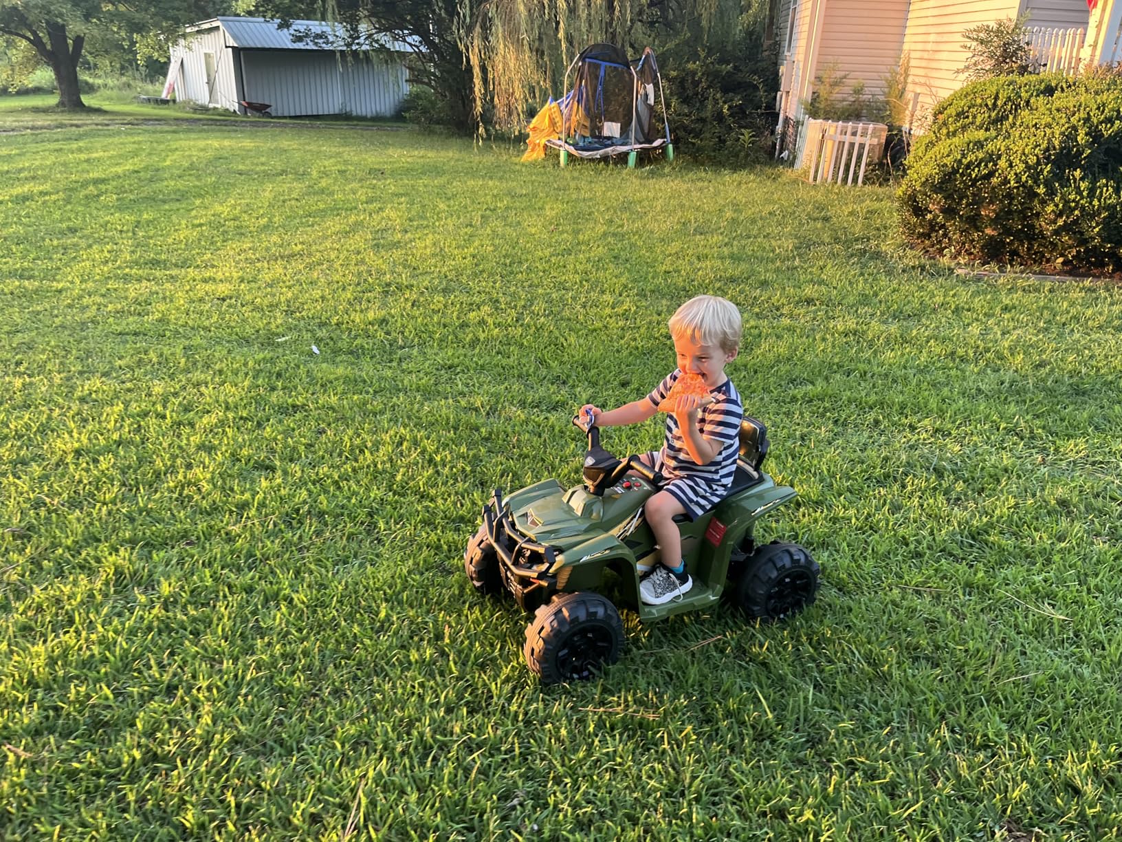 Best Choice Products 12V Kids Ride-On Electric ATV, 4-Wheeler Quad Car Toy w/Bluetooth Audio, 2.4mph Max Speed, Treaded Tires, LED Headlights, Radio - Pink customer photo 1
