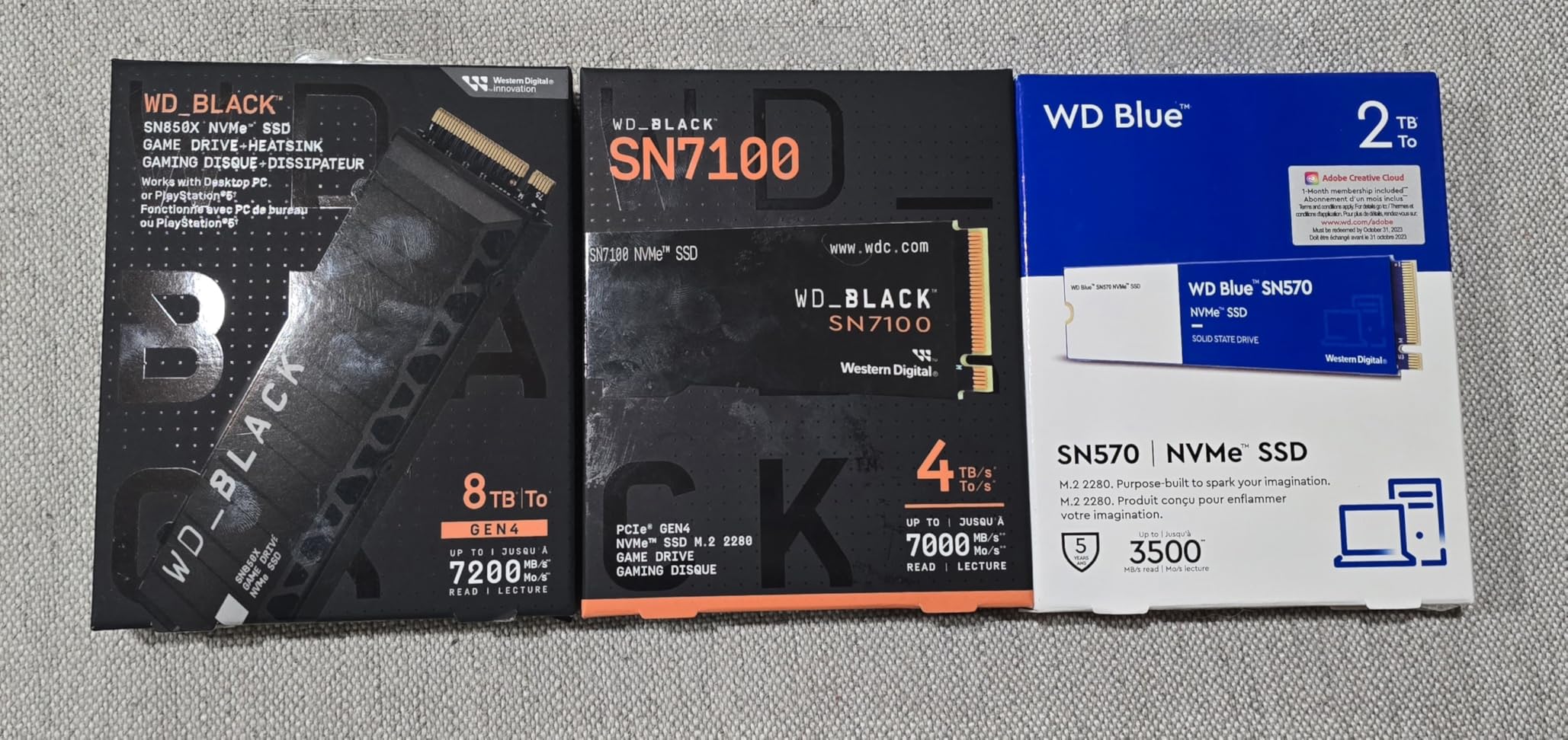 WD_Black SN7100 1TB NVMe SSD - Gen4 PCIe, M.2 2280, Up to 7,250 MB/s Read Speed customer photo 1