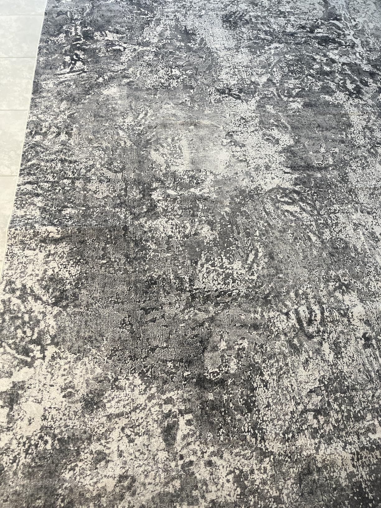8x10 Area Rugs for Living Room Rug Washable: Abstract Large Rug for Dining Room Bedroom Carpet Non Slip 8 by 10 Indoor Modern Nursery Home Office Blue Grey customer photo 1