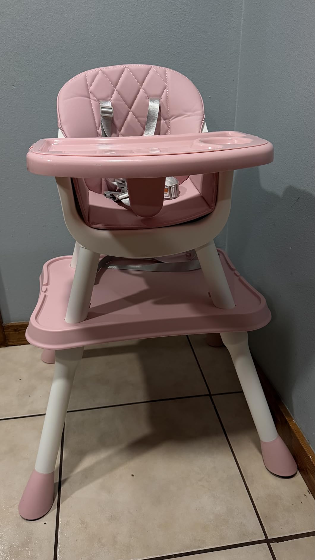 6 in 1 Baby High Chair for Babies and Toddlers, Booster Seat, Kids Learning Table & Chair (Grey) customer photo 2