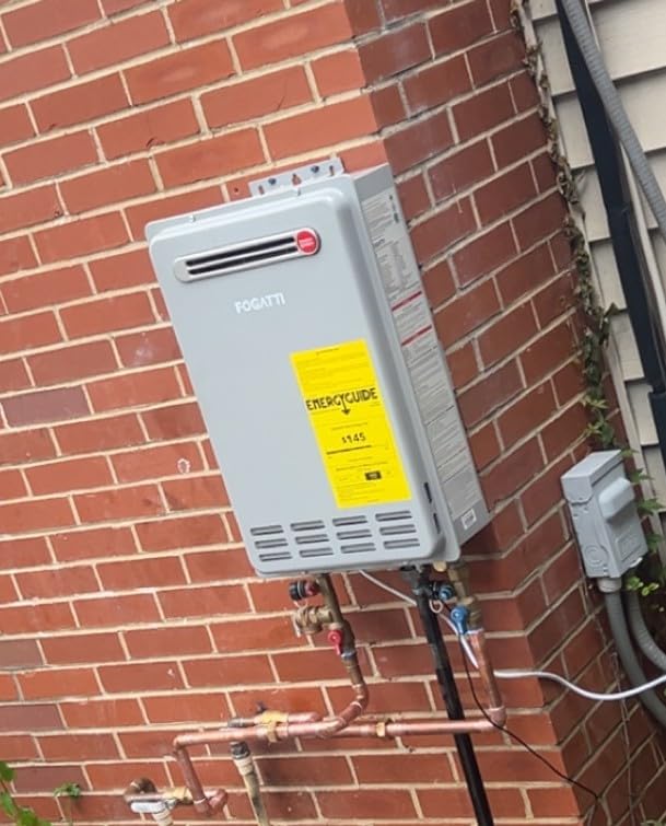FOGATTI Natural Gas Tankless Water Heater Indoor - Max 7.5 GPM 170,000 BTU, CSA Certified Compact Design On Demand Instant Hot Water Heater - Instagas Comfort 170S Series customer photo 1
