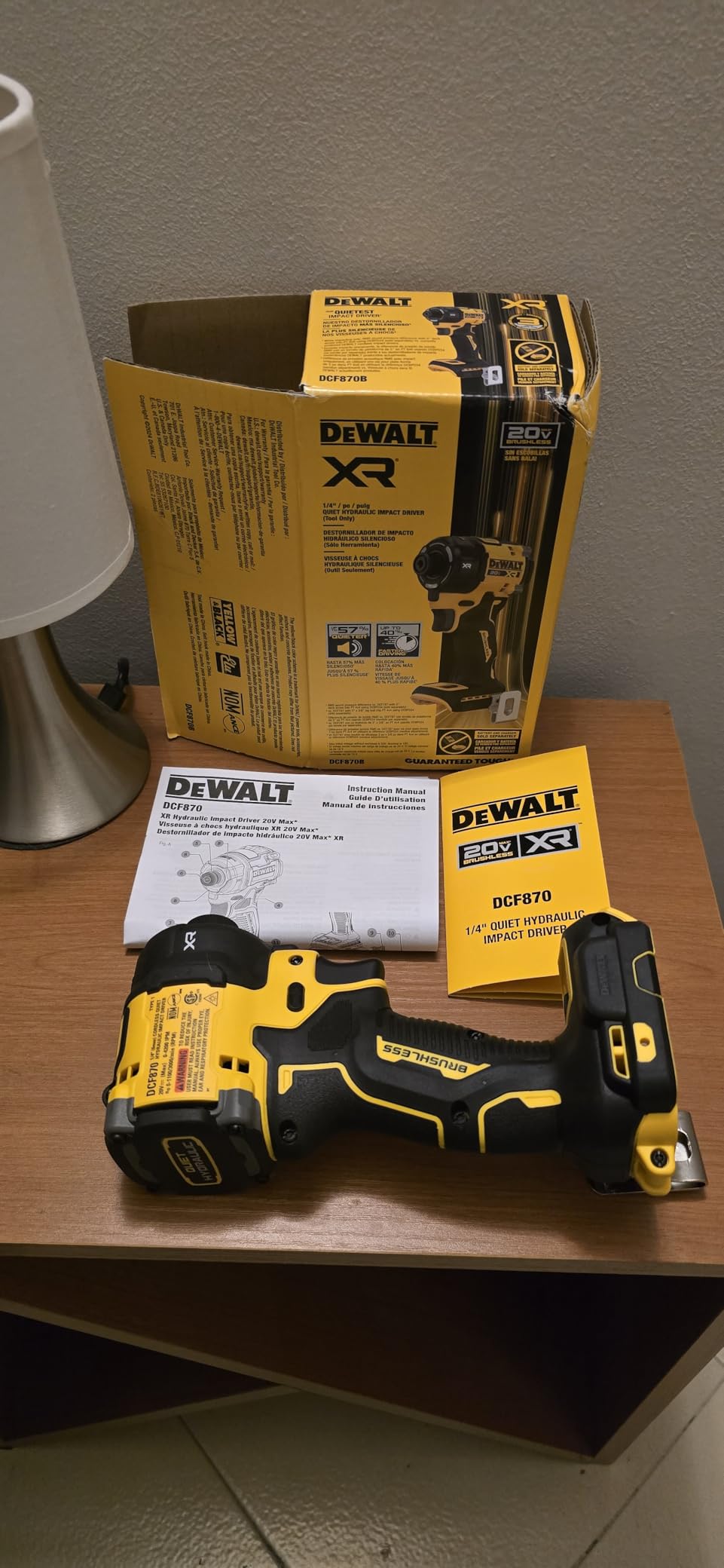 DeWalt 20V MAX 1/4 Inch Hydraulic Impact Driver, Quiet, Brushless Cordless XR (Tool Only) customer photo 2