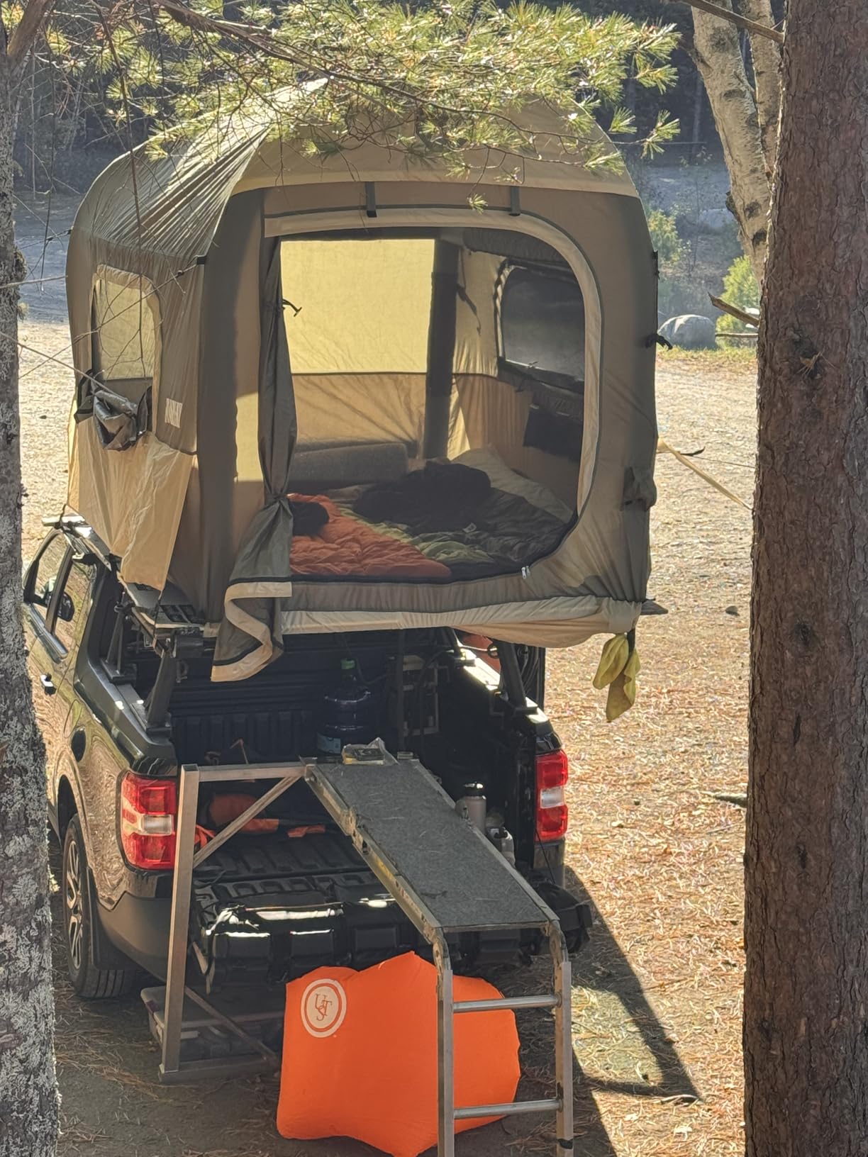 Niphean Truck Bed Tent for Camping 5.5ft-8ft for 2+1 People, 2 Mins Fast Setup Inflatable Pickup Truck Tent, PU 3000mm Waterproof & High-Strength Windproof, Spacious Interior for Multi-Landscape customer photo 1