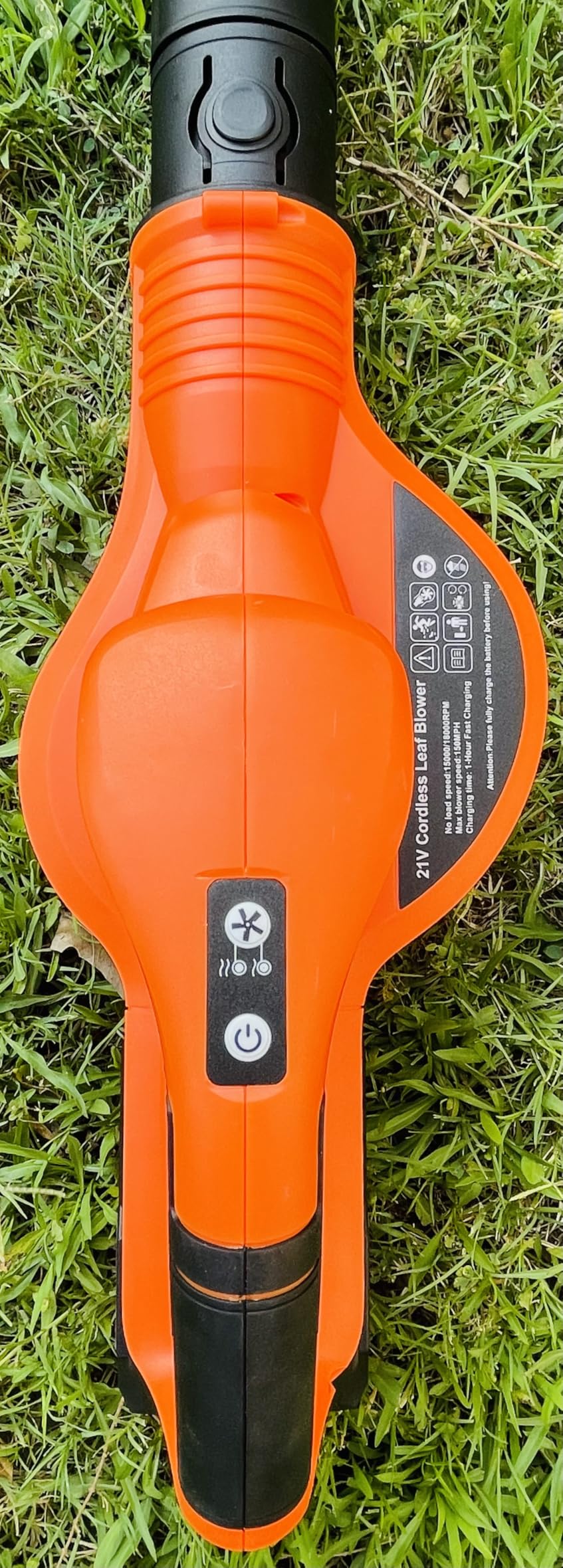 Leaf Blower Cordless - 21V Powerful Electric Leaf Blower with 2 Batteries and Charger, 2 Speed Modes, 2.0Ah Lightweight Battery Powered Leaf Blowers for Lawn Care, Patio, Dust, Blowing Leaves customer photo 1
