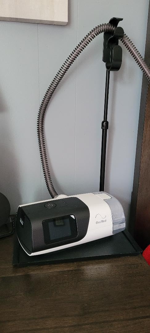 CPAP Protector Mat & CPAP Hose Holder - Bedside Organizer with Retractable CPAP Hook for CPAP Mask & Tubing, Keeps CPAP Supplies Neat and Tidy customer photo 1