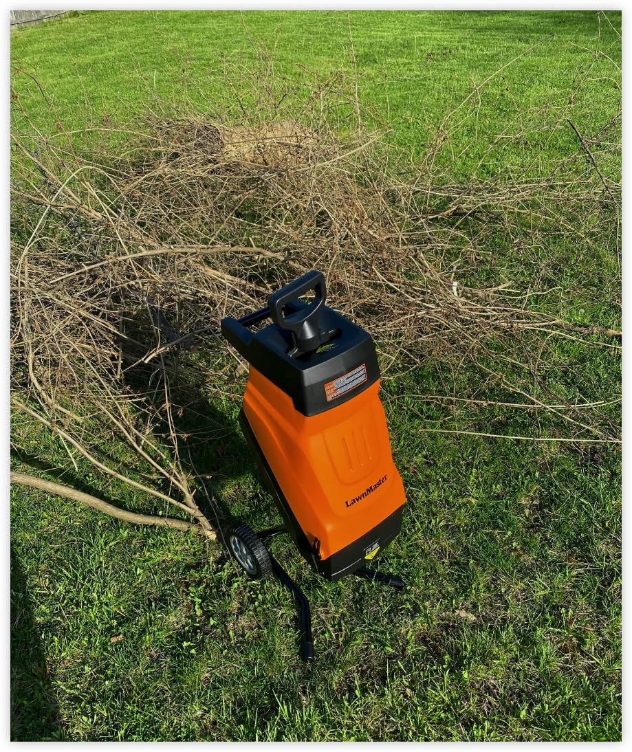 LawnMaster FD1503 Electric Wood Chipper Shredder 15-Amp 1.8-Inch Cutting Diameter Max 14:1 Reduction customer photo 2