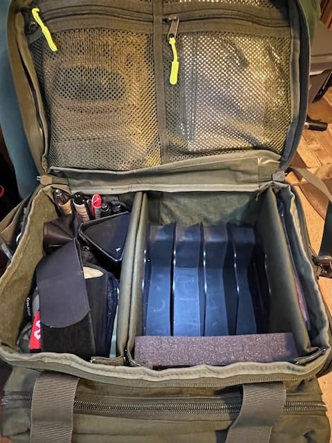 DSLEAF Tactical Gun Range Bag for 4 Handguns, Pistol Shooting Range Bag with 6X Magazine Slots and Extra Pockets for Ammo and Essentials customer photo 2