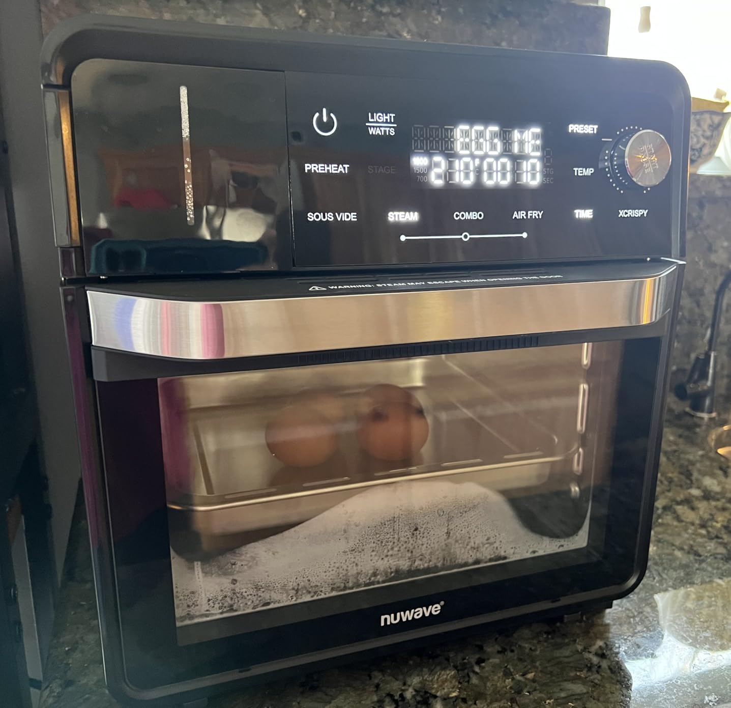 Nuwave Combi Steam Oven, Non-Toxic Stainless Steel Multi-Cooker with Air Fry, Sous Vide, Toast & More customer photo 1