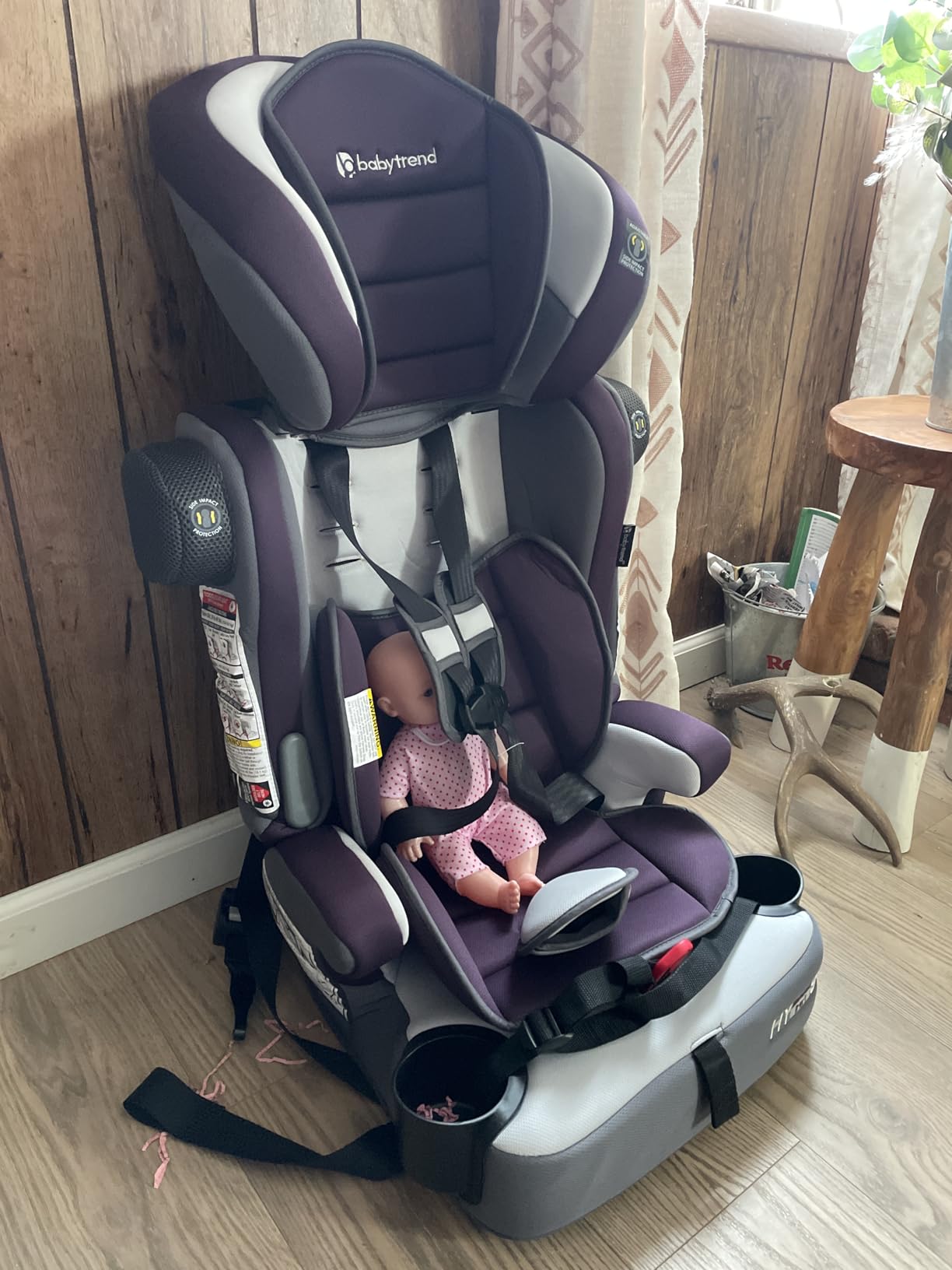 Baby Trend Hybrid SI 3-in-1 Combination Booster Seat, Hoboken Teal - Side-Impact Protection, 3-Stage Growth Design, Adjustable Headrest, Cushioned Comfort customer photo 2