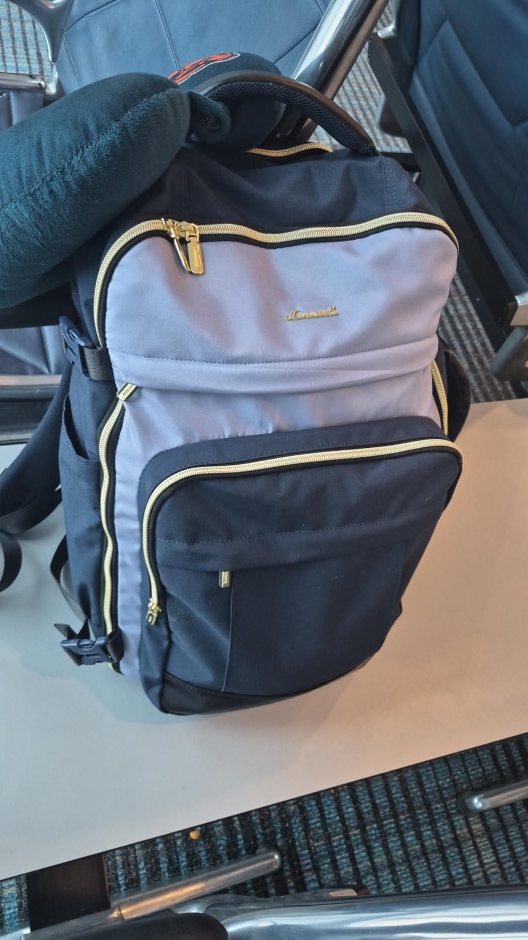 LOVEVOOK 40L Travel Backpack for Women & Men - 17.3 Inch Carry On Backpack & Personal Item Backpack for Airlines, Spacious and Durable Design, with 3 Packing Cubes customer photo 2