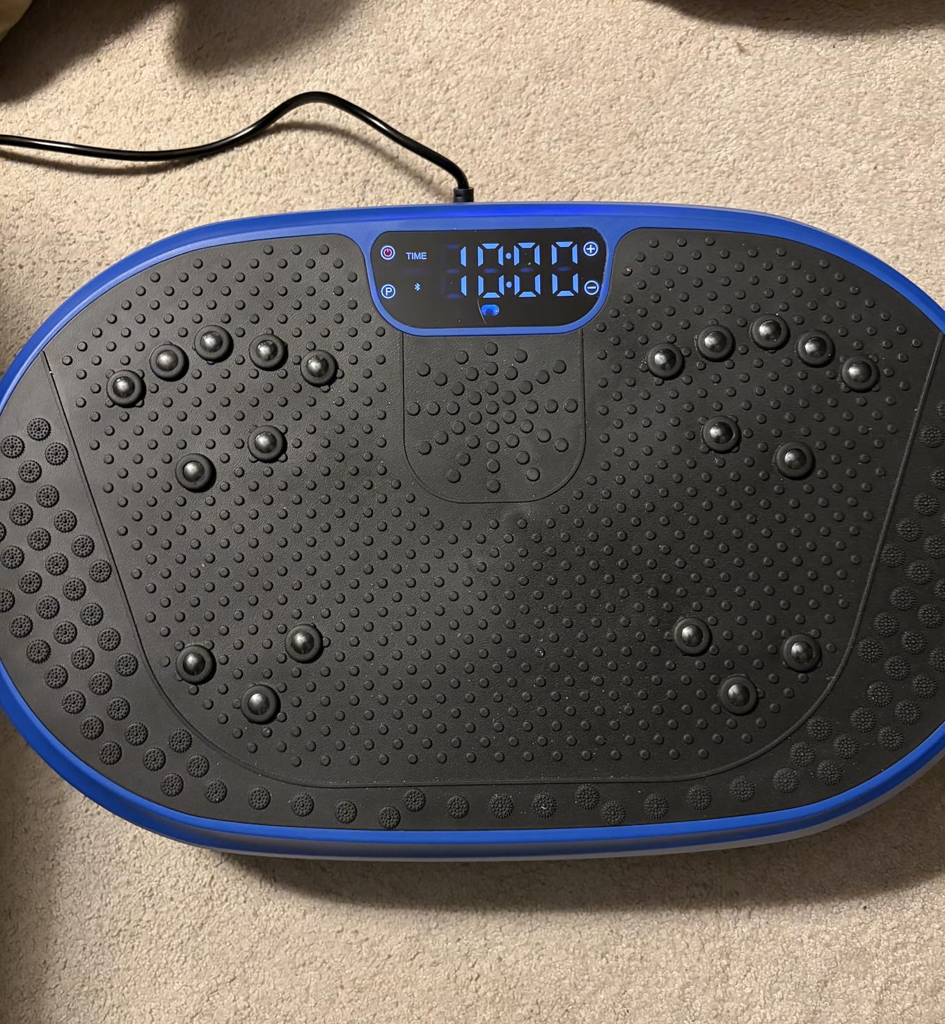 Vibration Plate Exercise Machine, Vibrating Fitness Platform for Lymphatic Drainage, Full Body Shaker Workout Equipment, Bluetooth Power Shaping Vibrate Plate, Board Sport for Home Exercise Gym customer photo 1