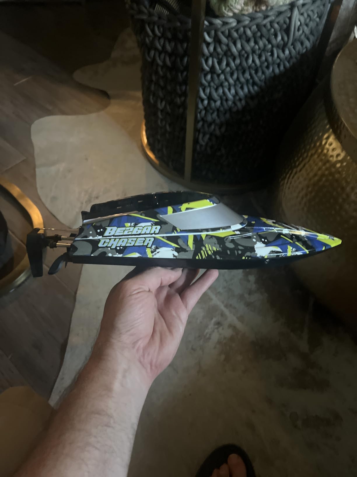 BEZGAR RC Boat, 14 inch Remote Control Boat - Self-righting, 40 Min Dual-Battery, 32 KPH Fast RC Boats for Kids & Adults with LED Lights for Pool, Lake, Ocean, Waterproof & Suitcase customer photo 1