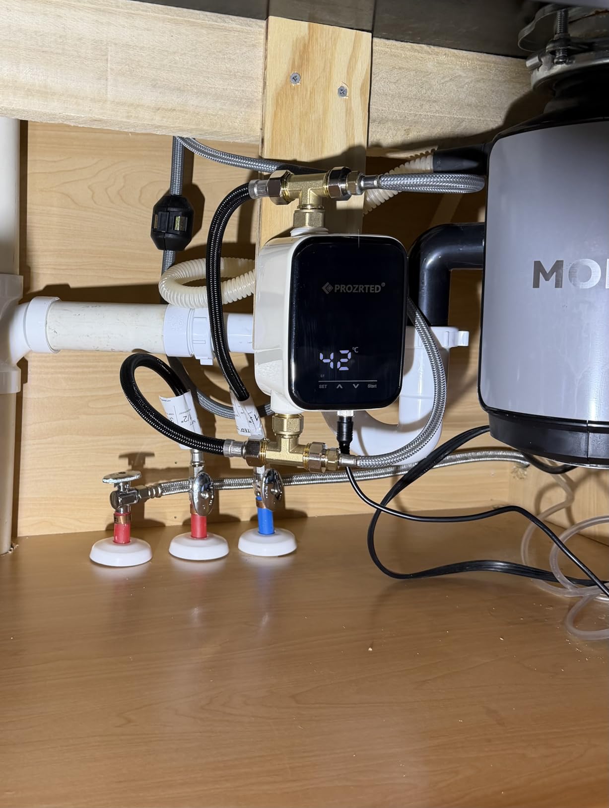 HBS24-12T Digital Smart Instant Hot Water Recirculating Pump Kit - Built-in Thermostat, Timer, Digital Screen, Extremely Quiet, Under Sink Recirculation System customer photo 1