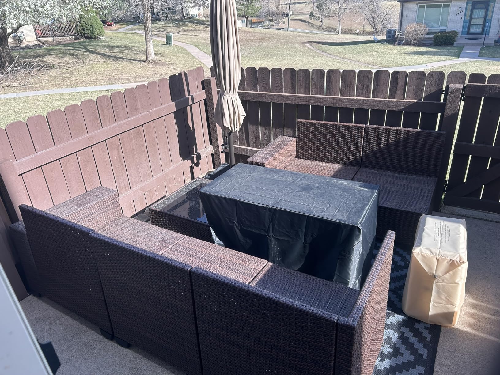 Aoxun 8 Piece Patio Furniture Set with 44