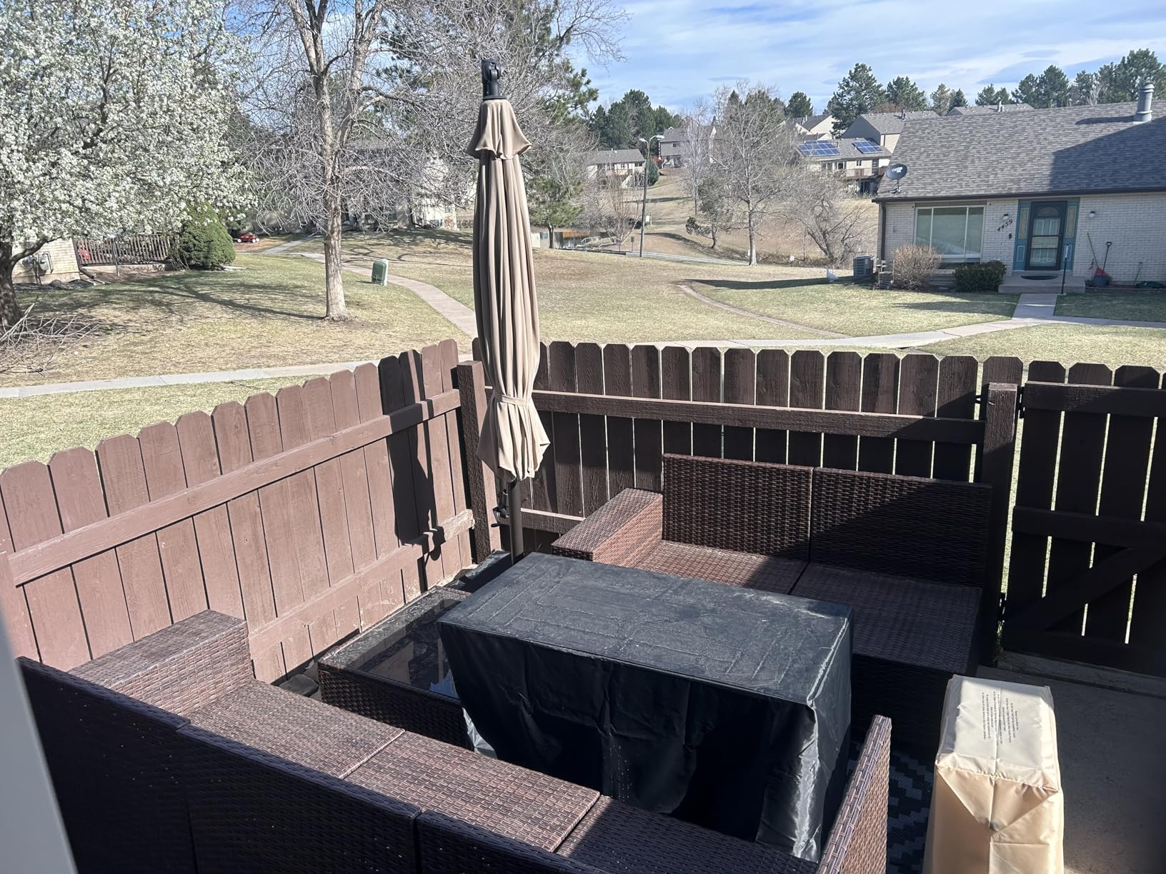 Aoxun 8 Piece Patio Furniture Set with 44