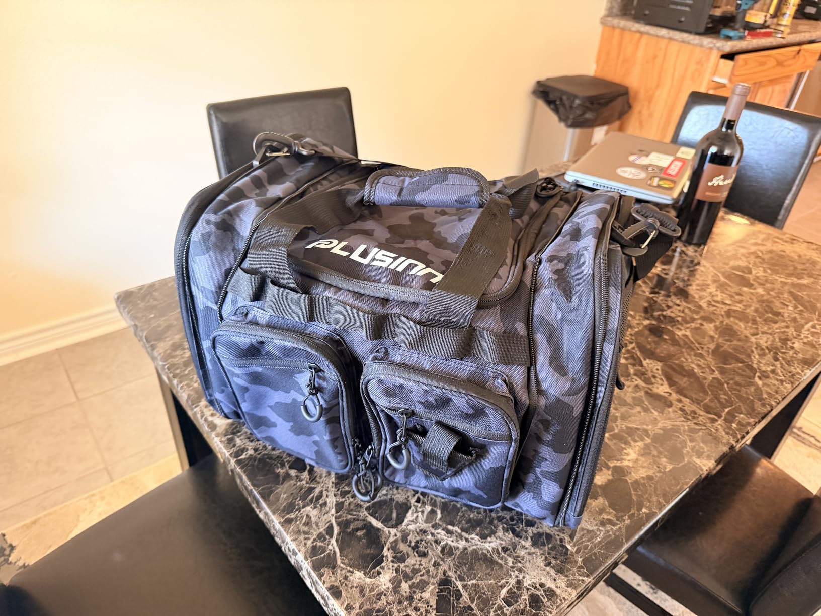 PLUSINNO Tackle Bag - Expandable Fishing Bag for Saltwater & Freshwater - Water Resistant Fishing Gear Shoulder Bag For Men, All-purpose Carrying Bags for Outdoors customer photo 1