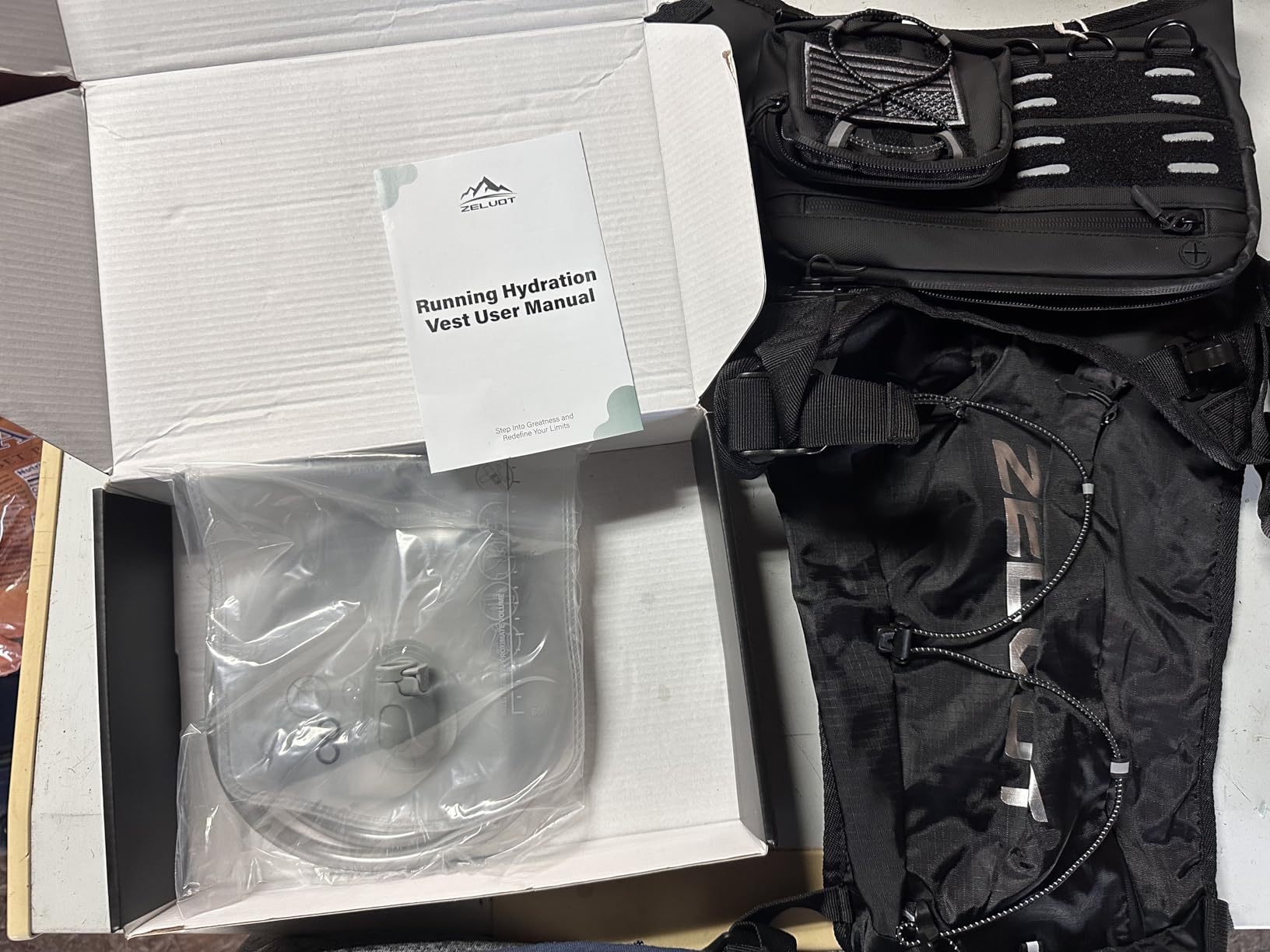 Zelvot Running Vest with 2L Water Bladder, Hydration Backpack, U.S. Design Patent, Lightweight Hydration Pack with Gear Holder, Reflective Chest Pack for Men Women for Marathon customer photo 2