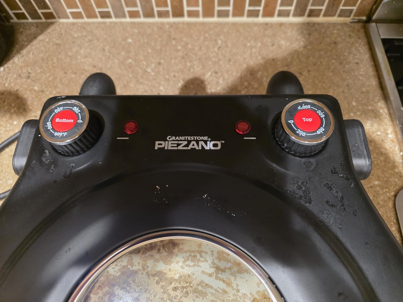 PIEZANO XL 14 Inch Electric Indoor Pizza Oven Heats up to 800°F - Pizza Maker with Stone for Crispy Crust Pizza, Cooks in Under 6 Minutes, Countertop, Dual Heat Control, Peels & Scraper Included customer photo 2