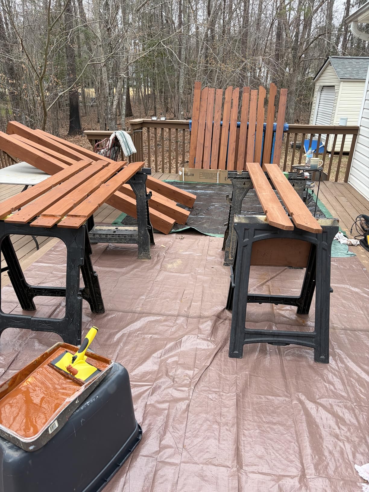 BlueWish 10' x 12' Patio Pergola, Cedar Wood Pergolas with Solid Structure, Pergola Kits, Outdoor Pergolas and Gazebos with Slatted Trellis Roof for Deck Backyard Grill Party Garden customer photo 2