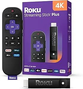 Roku Streaming Stick Plus - 4K & HDR Roku Streaming Device for TV with Voice Remote - Free & Live TV customer photo 1