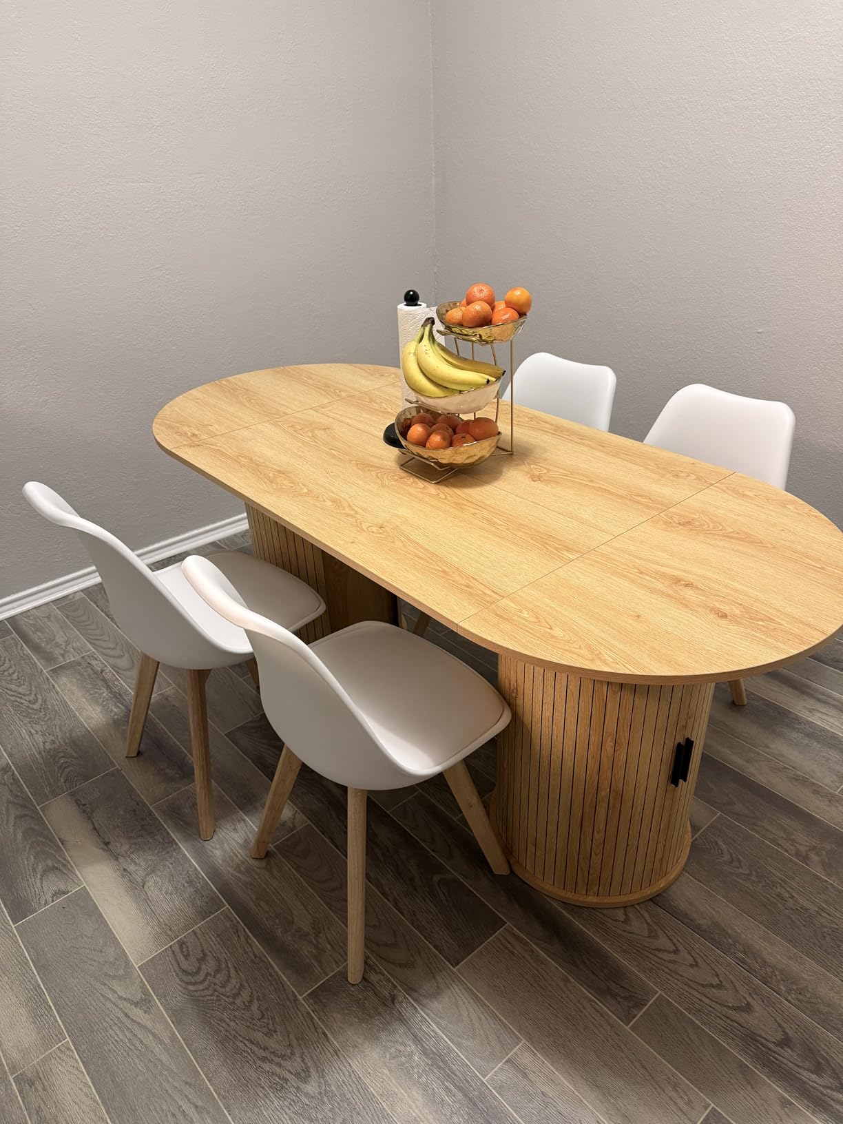 OLIXIS Dining Chairs Set of 8 Kitchen Mid Century Modern Chairs with Wood Legs and PU Leather Cushion customer photo 2