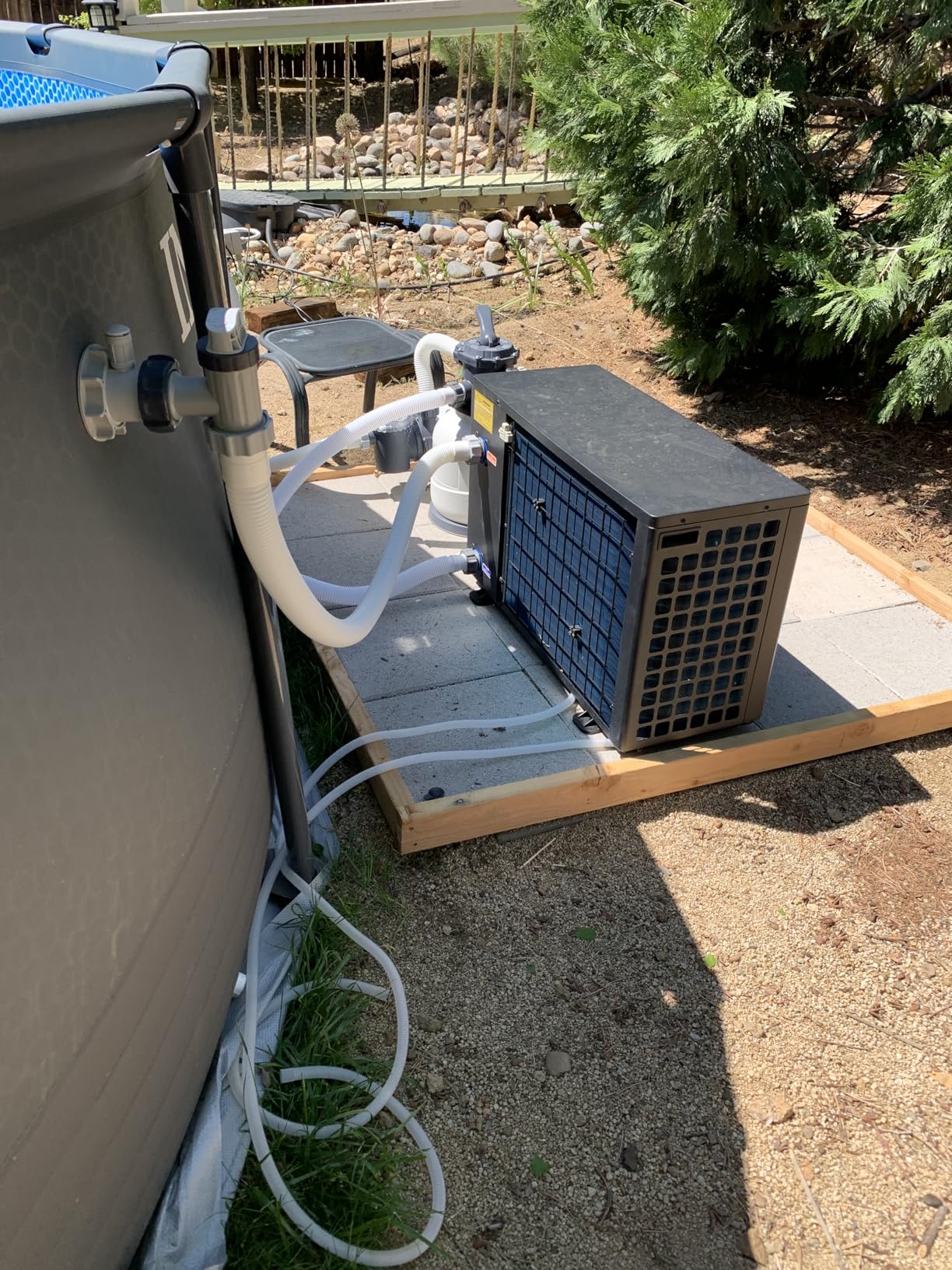 Electric Pool Heater, 30,000 BTU Pool Heat Pump for Above Ground Pools Up to 7000 Gallons, WiFi Control, 120V Titanium Heat Exchanger, V7 Plus customer photo 1
