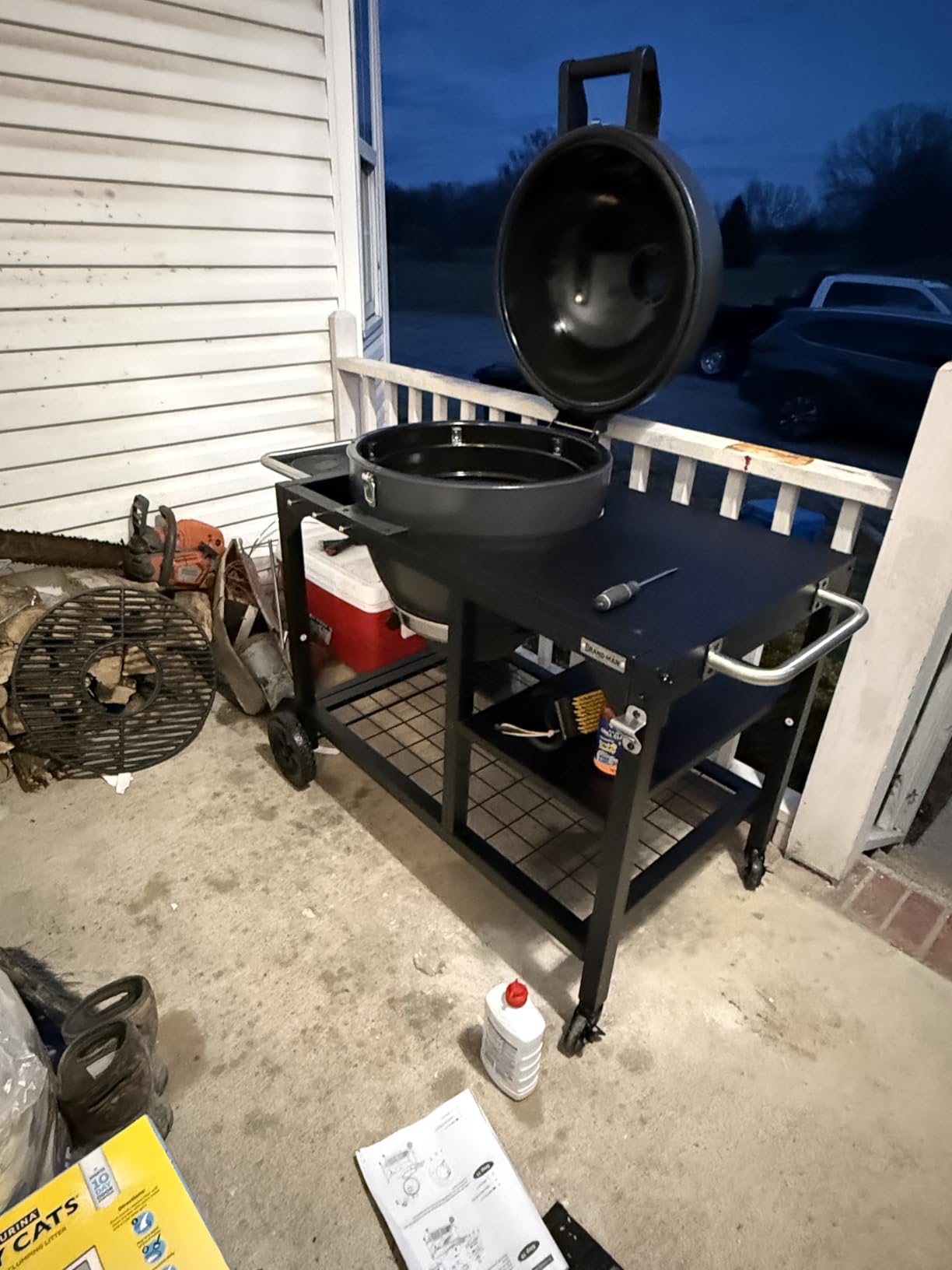 Brand-Man Charcoal Grill & Smoker Steel Kamado - 22