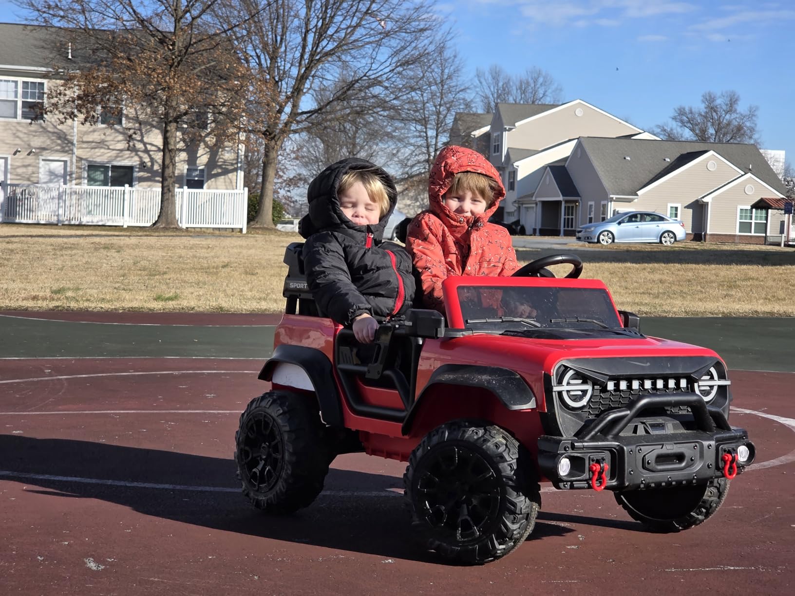 Best Choice Products Kids 24V 2-Seater Electric Ride On Car Truck w/ 132lb Weight Capacity, Parent Control, Bluetooth, LED Lights - Pink customer photo 2