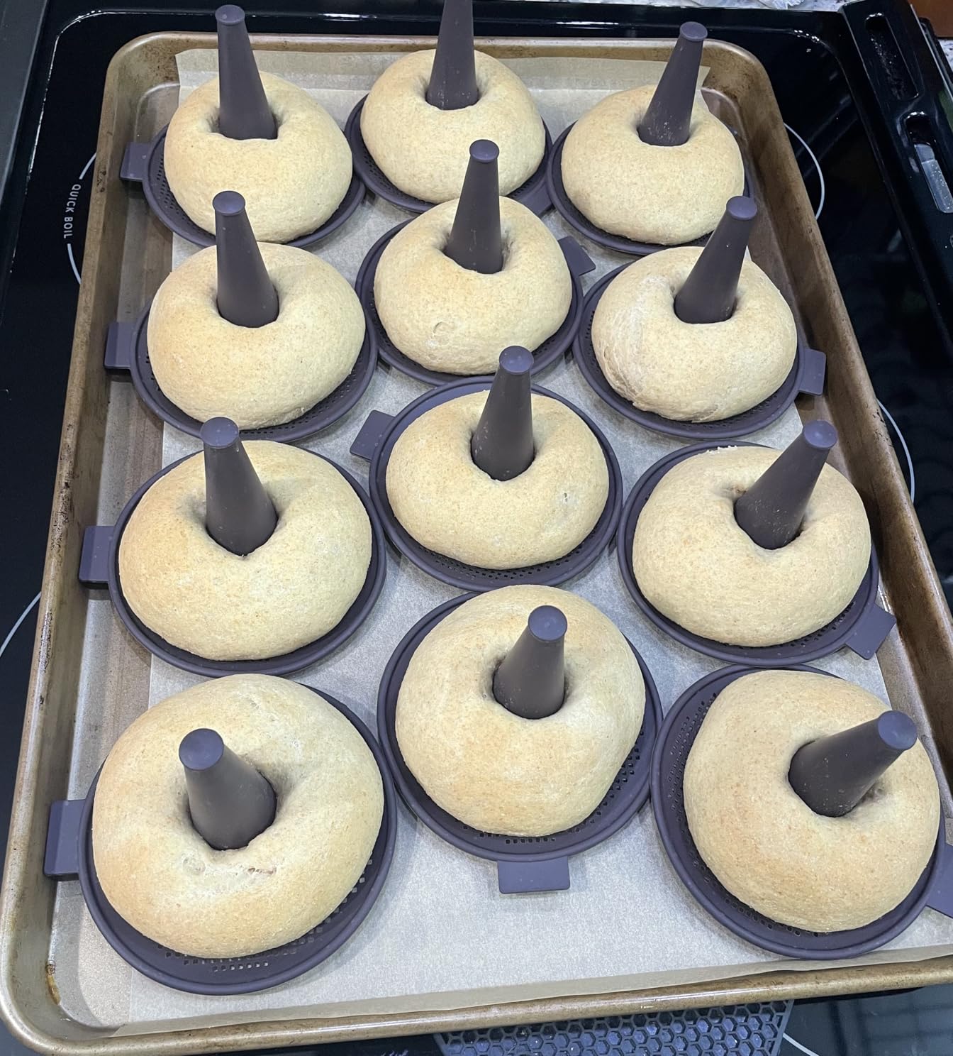 6-Cavity Silicone Donut & Bagel Pan Set, Non-Stick Doughnut Mold for Baking, Homemade Pastry Maker, Easy Clean Oven Safe customer photo 1