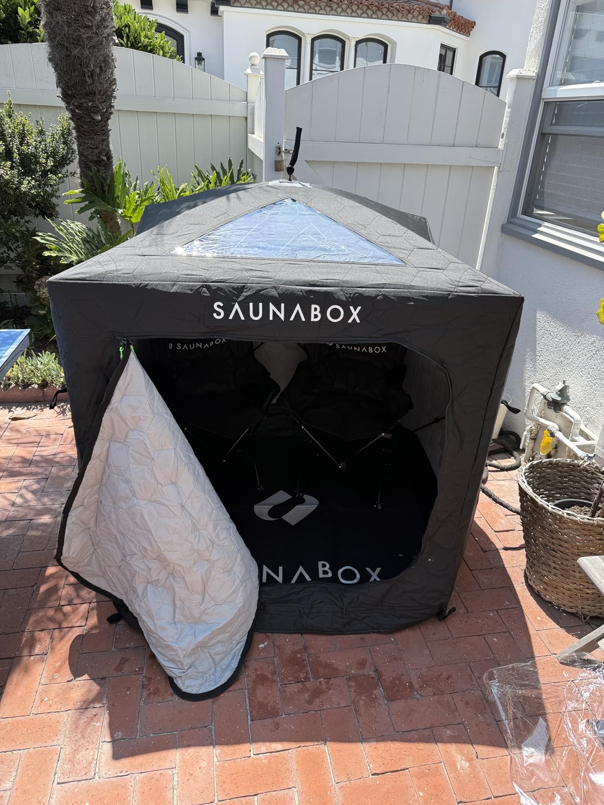 SAUNABOX SmartSteam Kit Pro Portable Steam Sauna | Home Sauna Tent with Chair & Mat | Full Body Steam Therapy for Relaxation & Recovery | VOC-Free Materials customer photo 2