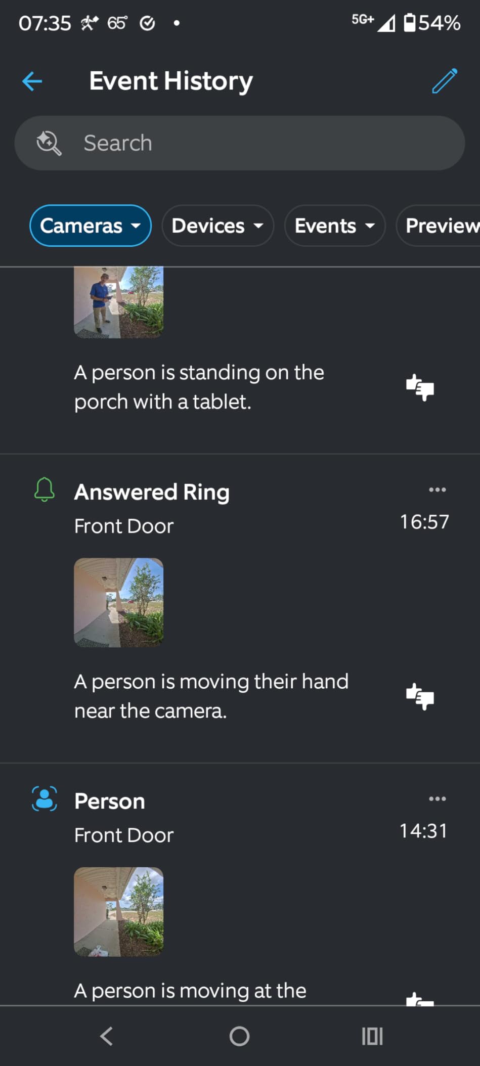 Ring Wired Doorbell Pro (newest model), Home or business security, Retinal 4K with wide-angle video, 10x Enhanced Zoom, and Low-Light Sight, Deep Silver customer photo 1