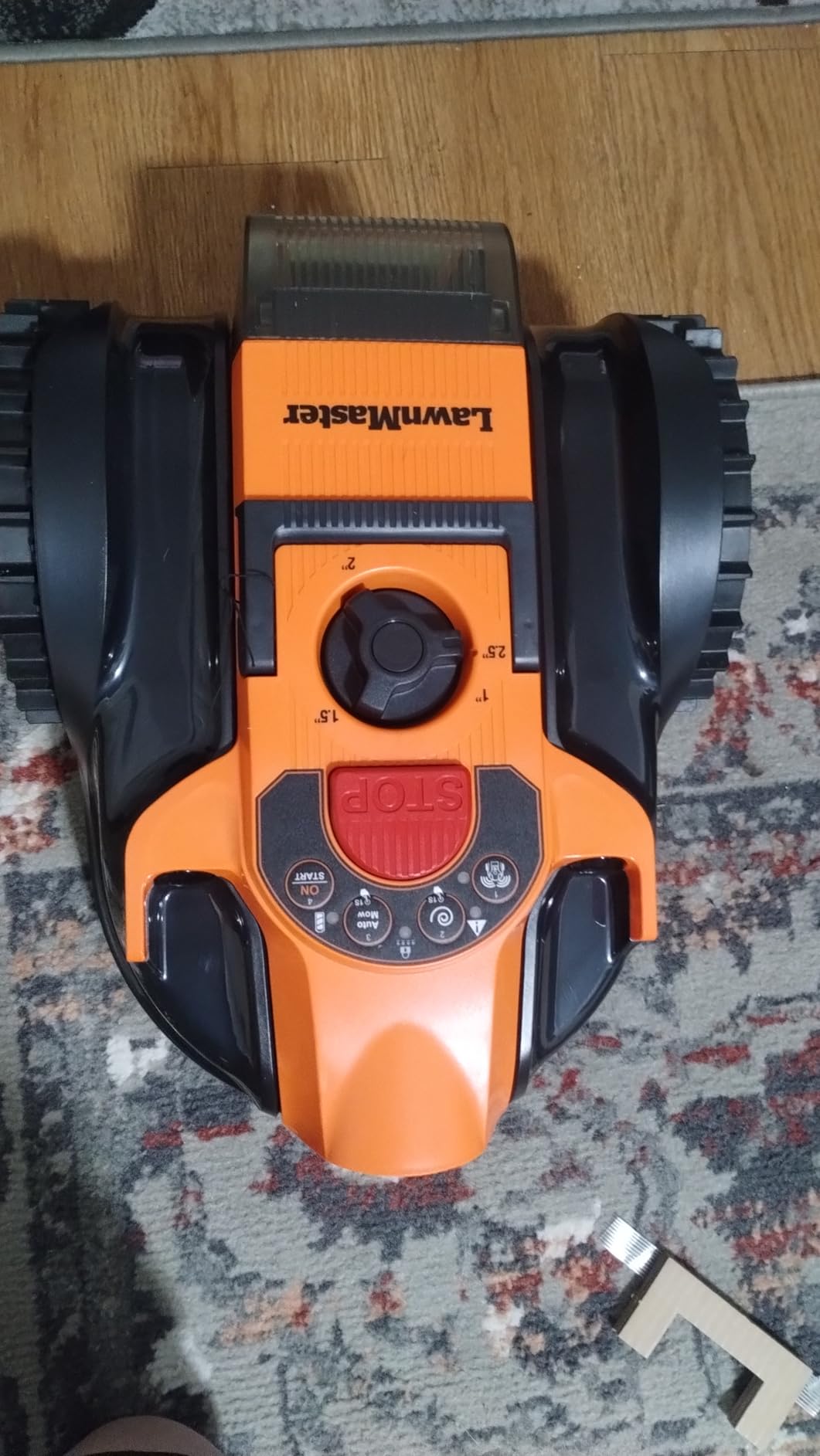 LawnMaster OcuMow™ VBRM601YCM MAX Perimeter Wire Free Robot Lawn Mower Cuts Small Lawns 2000-3500 Square Feet with Optical Navigation, Obstacle Avoidance, Low Noise and No Go Function customer photo 2
