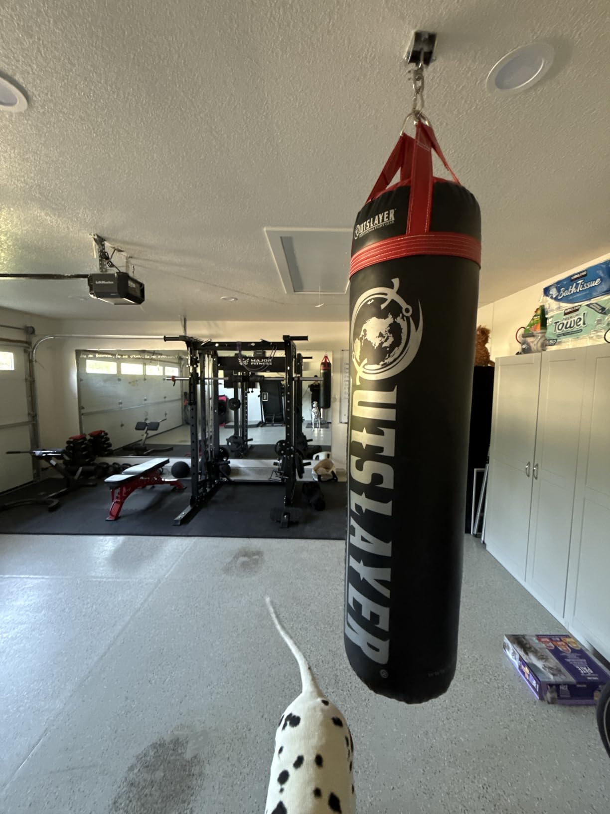 Outslayer 100 lbs Filled Heavy Bag | Custom Colors for Boxing, Kickboxing, Taekwondo & MMA Training | Made in USA customer photo 1
