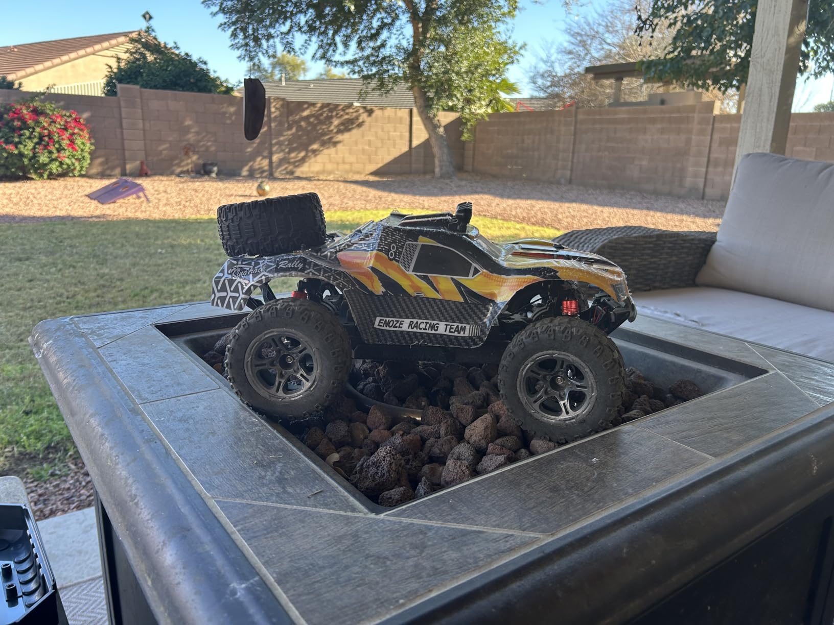 DEERC 308E Brushless Fast RC Cars for Boys & Adults, 55KM/H, 1:18 Off-Road RC Truck, All Terrain 4x4 Racing Mecha Car, 50 Mins, Waterproof Remote Control Monster Truck, Compatible with 3S Battery customer photo 1