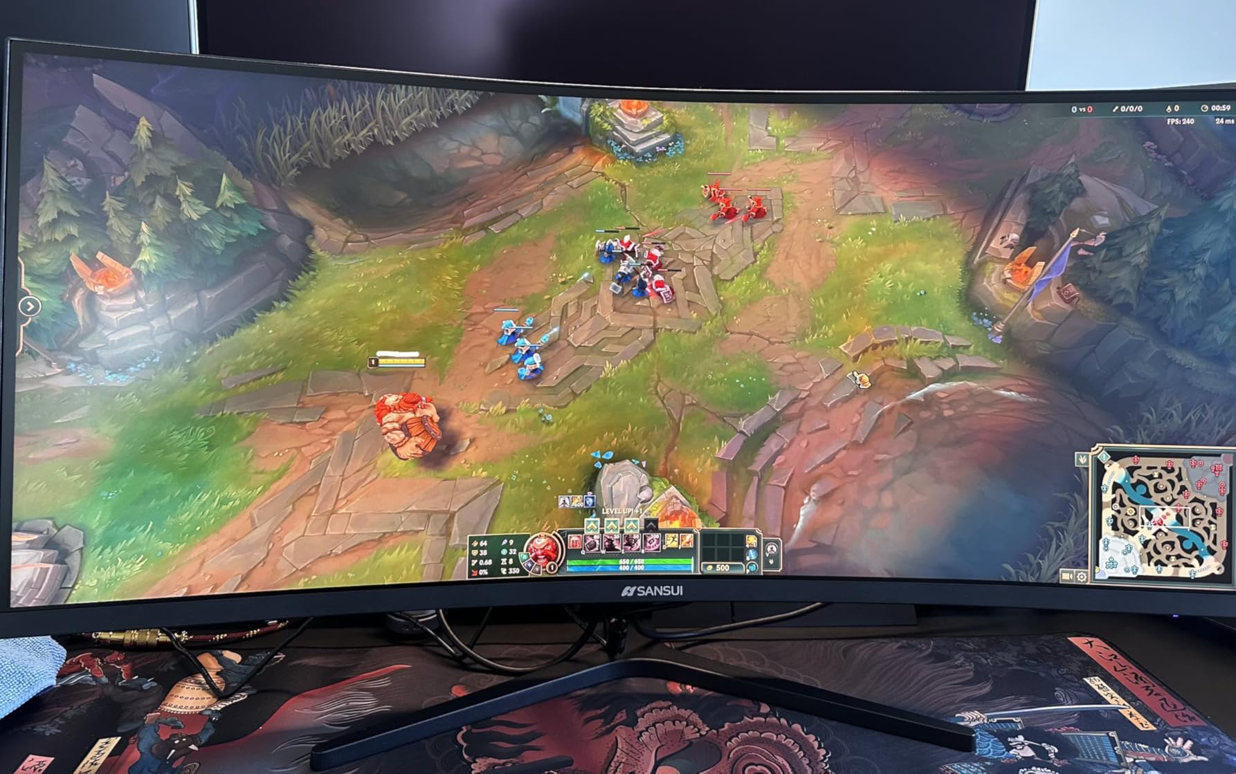 SANSUI 34 Inch 240Hz Ultrawide Curved Gaming Monitor UWQHD 3440x1440, 21:9 2K 1500R, HDR400, PIP/PBP customer photo 1