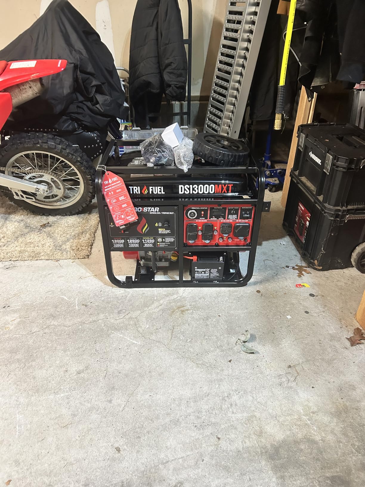 DuroStar DS13000MXT 13,000-Watt 500cc Tri Fuel Portable Generator customer photo 1