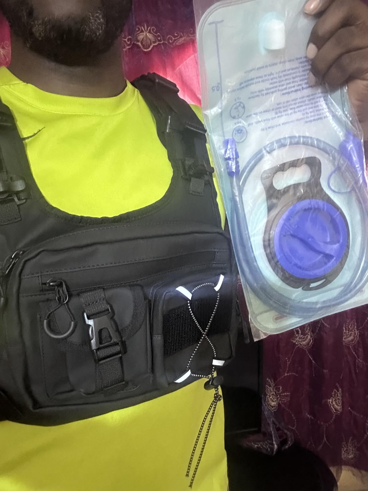 Criuage USA Patent Running Hydration Vest Backpack, Lightweight Chest Pack with 2.0L Water Bladder Bag Daypack for Hiking Running Cycling Race Marathon for Women Men customer photo 1