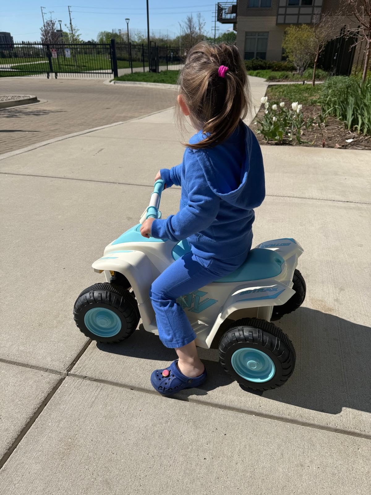 Gotrax RT1 Ride on Toys for Toddlers 1.5-4, Safe 12V Lead-acid Battery up to 80 Minutes, Forward/Reverse 2 Gears, Max 1.5MPH Speed & 8 Inch Big Tire, Electric Vehicle ATV Car Best Gift for Age 1.5-4 Boy Girl customer photo 1