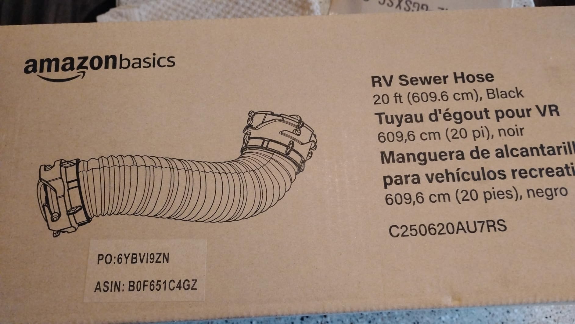 Amazon Basics RV Sewer Hose Kit, 15 ft, Black customer photo 2