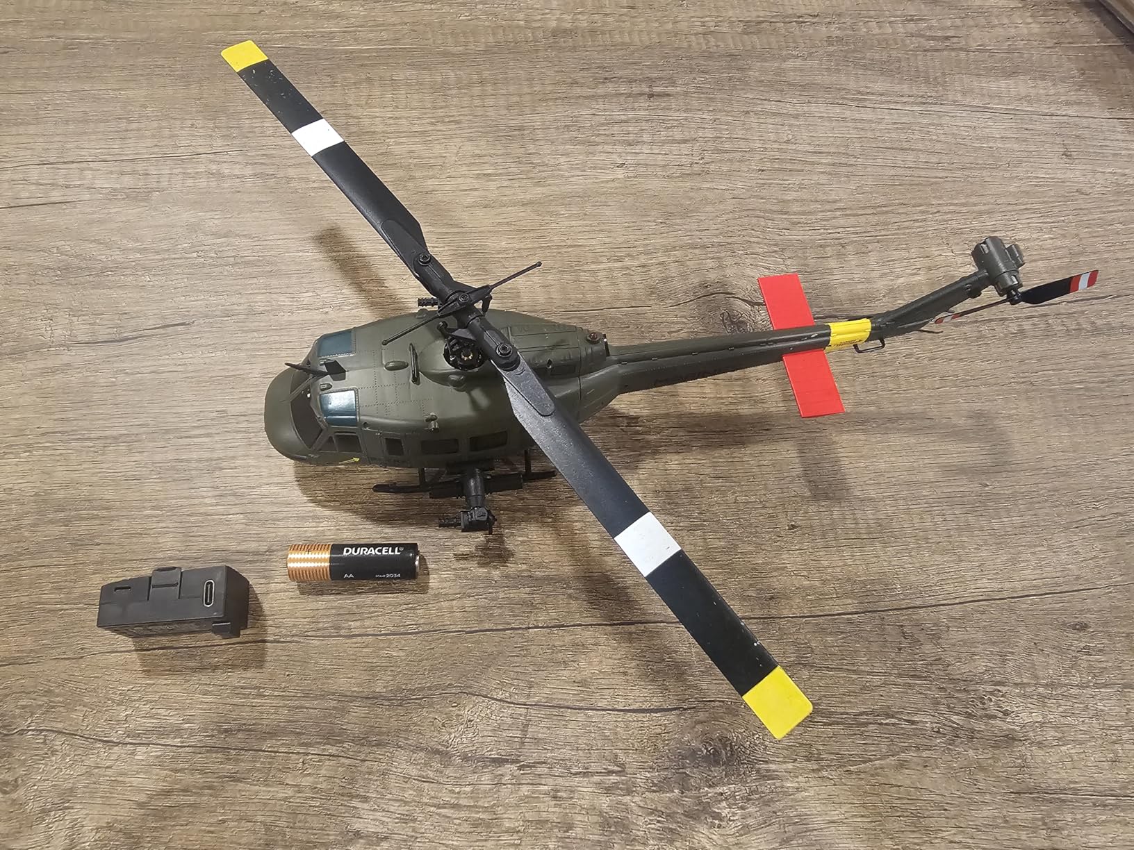 RC ERA C032 UH-1 Huey Helicopter - Remote Control Helicopters for Adult, 1/48 Scale 2.4G 6CH Gyro Stabilized Aircraft with Altitude Hold & Optical Flow, 3D Stunt (Green) customer photo 1