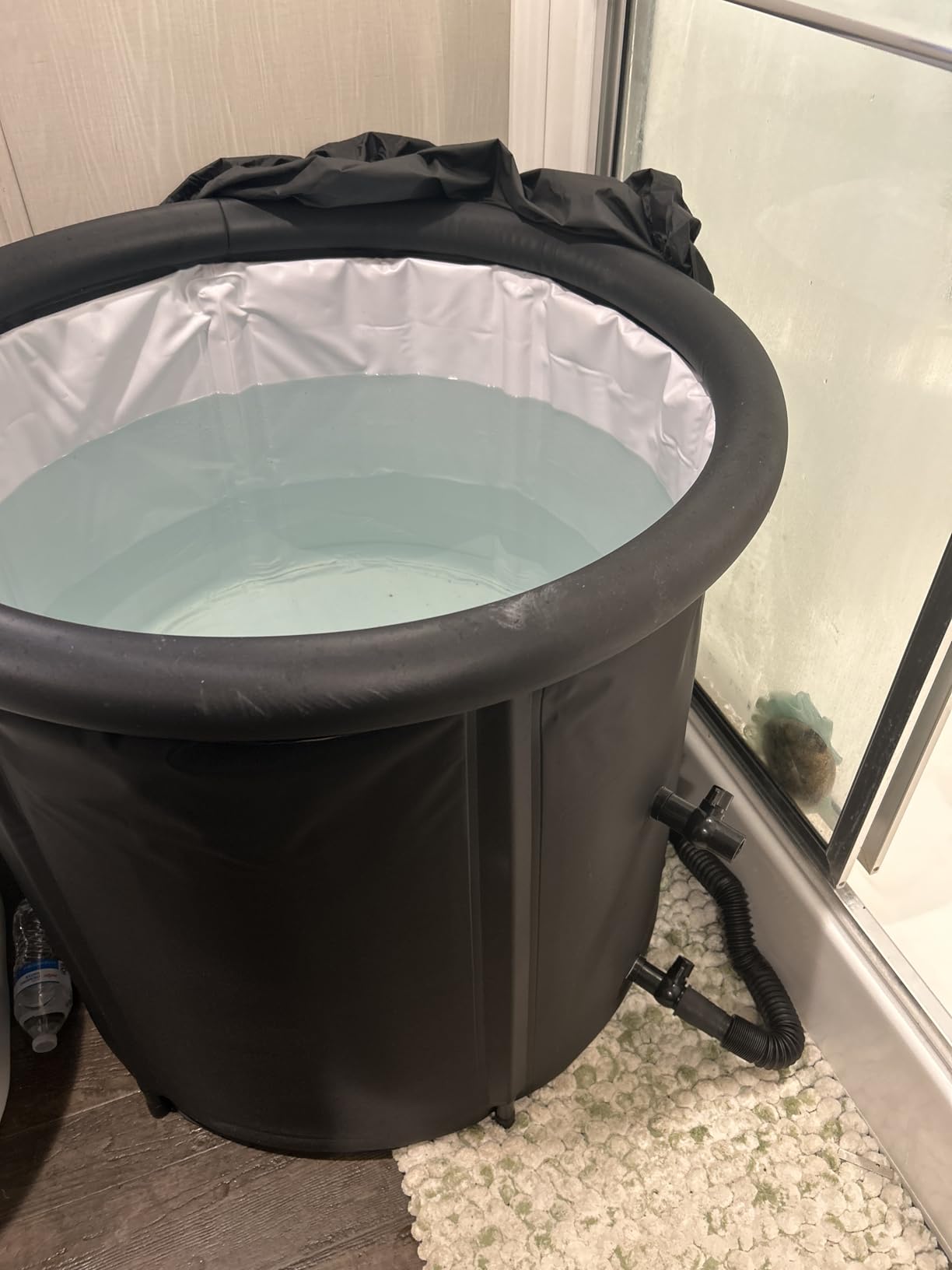 The Pod Company Standard Ice Bath Tub, 84 Gallon Cold Plunge Tub with Cover Lid, Portable Inflatable Ice Plunge Tub for Adults, Side Drain, Chiller Compatible (Requires Conversion Kit) customer photo 2