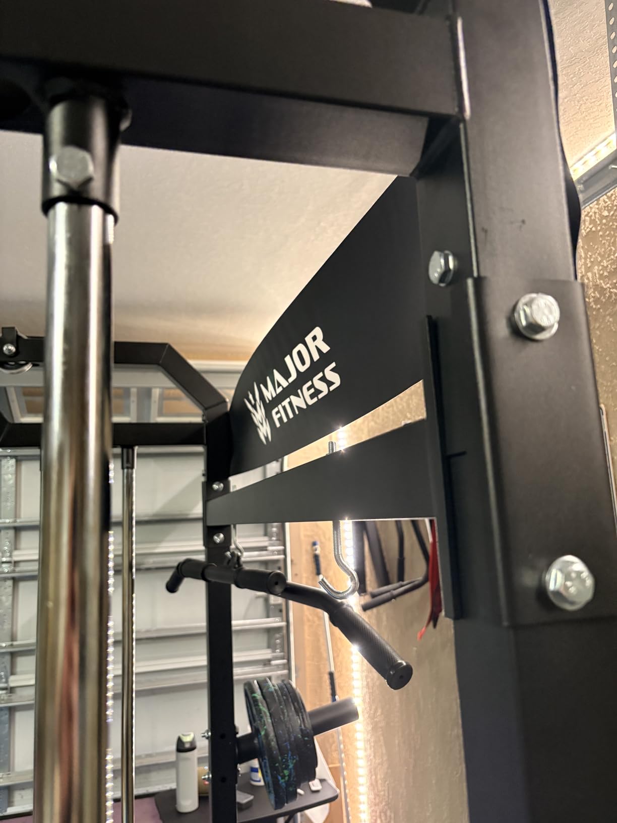 Major Fitness Drone2 Advanced Training Smith Machines- All-in-One Home Gym Squat Rack with Aluminum Pulley Set, Weight Bar, Dual LAT Pull-Down Systems & Cable Crossover Machine for Full-Body Workouts customer photo 1