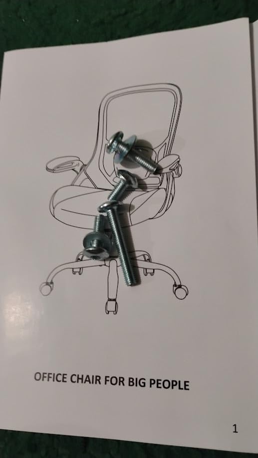 HYLONE Big and Tall 400lbs Heavy Duty Office Chair, 5