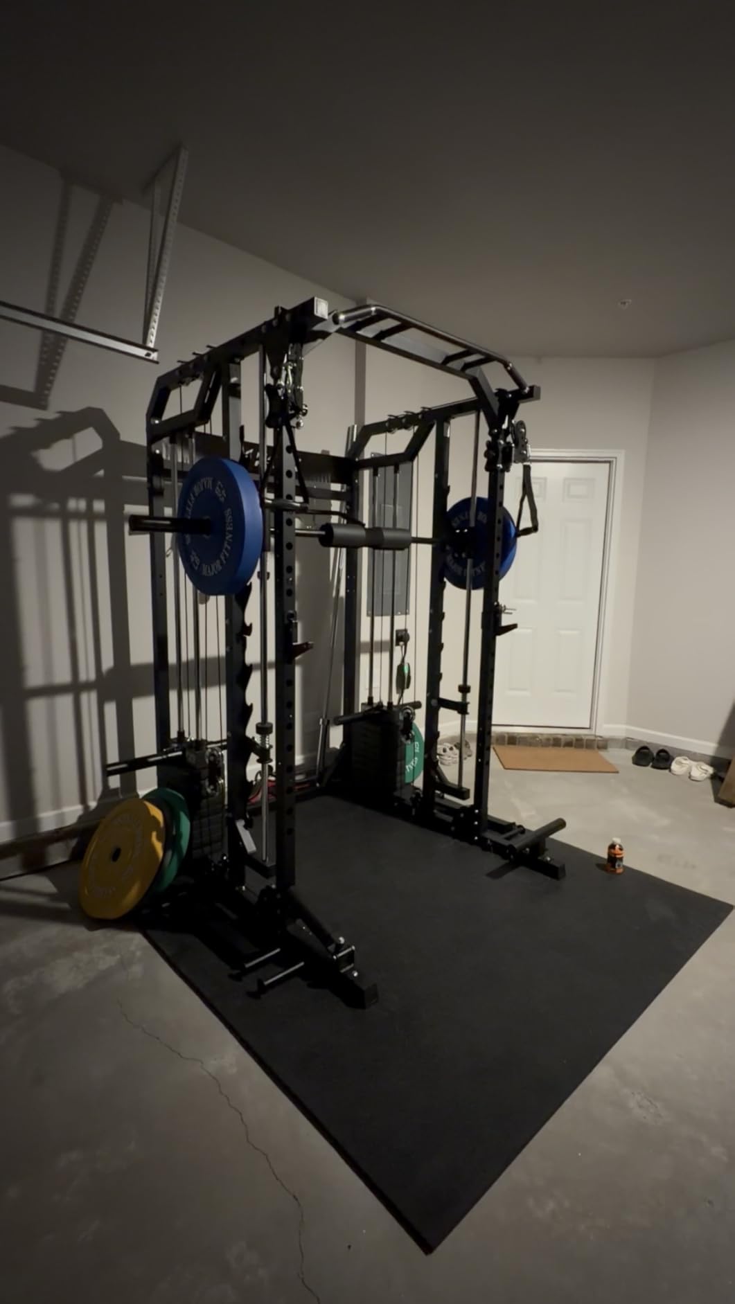 Drone2 Advanced Training Smith Machines- All-in-One Home Gym Squat Rack with Aluminum Pulley Set, Weight Bar, Dual LAT Pull-Down Systems & Cable Crossover Machine customer photo 1