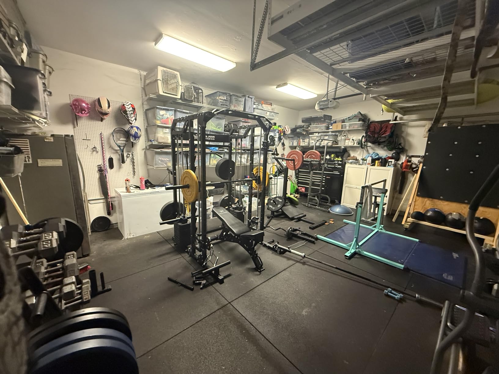 Drone2 Advanced Training Smith Machines- All-in-One Home Gym Squat Rack with Aluminum Pulley Set, Weight Bar, Dual LAT Pull-Down Systems & Cable Crossover Machine customer photo 2