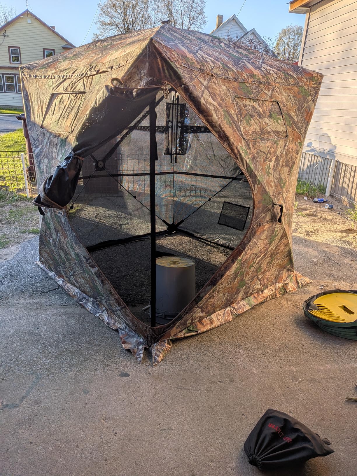 Hunting Blind - 2-3 Person & 3-4 Person 360/270 See Through Ground Blinds for Hunting Deer and Turkey, Pop Up Deer Blind with Single Door/Dual Doors, Portable Carry Bag and Quiet Fast customer photo 1