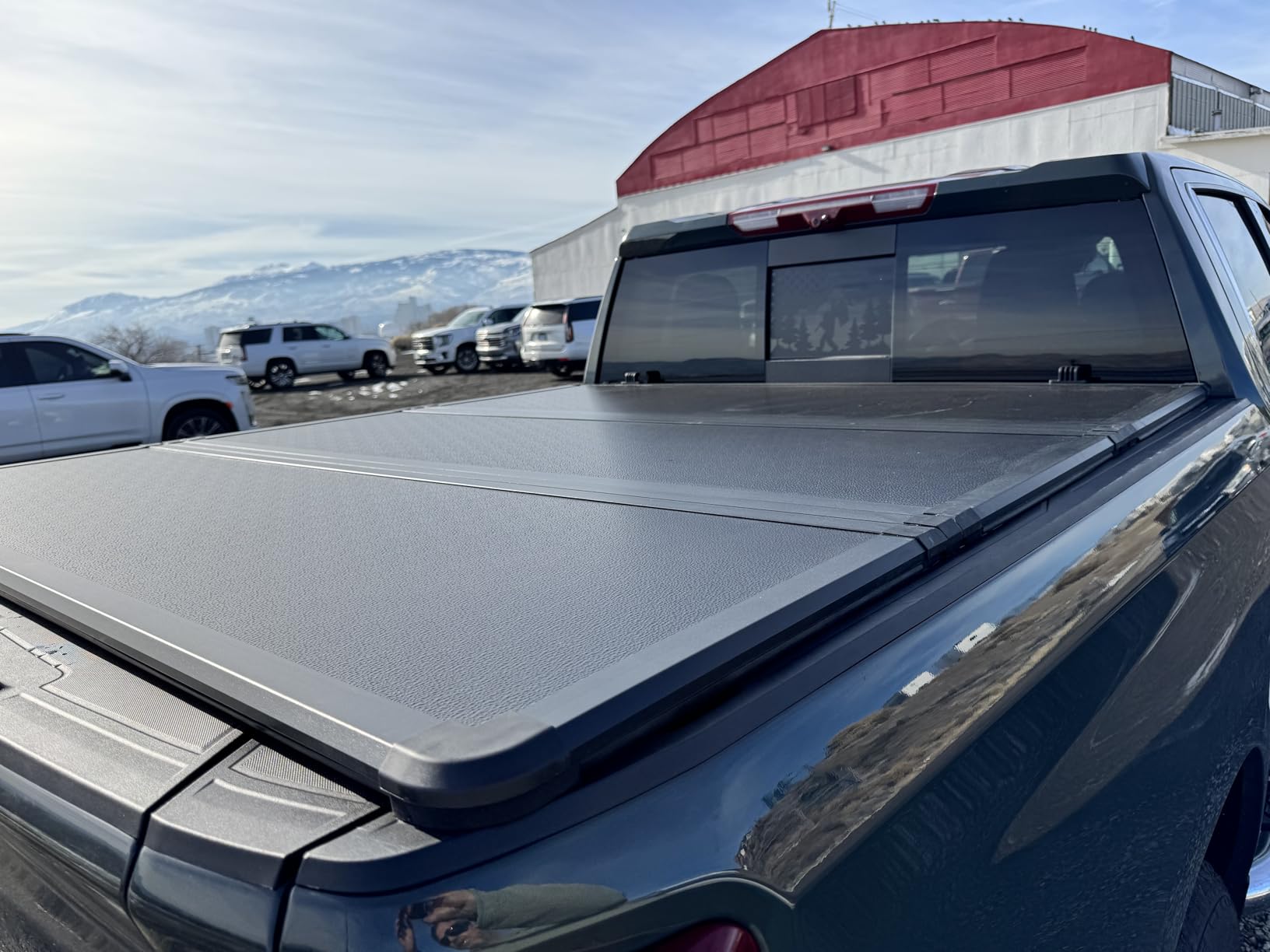 Hard Tri-Fold Truck Bed Tonneau Cover Compatible with 2007-2026 Chevy Silverado/GMC Sierra 1500 5.8ft Bed (69.6