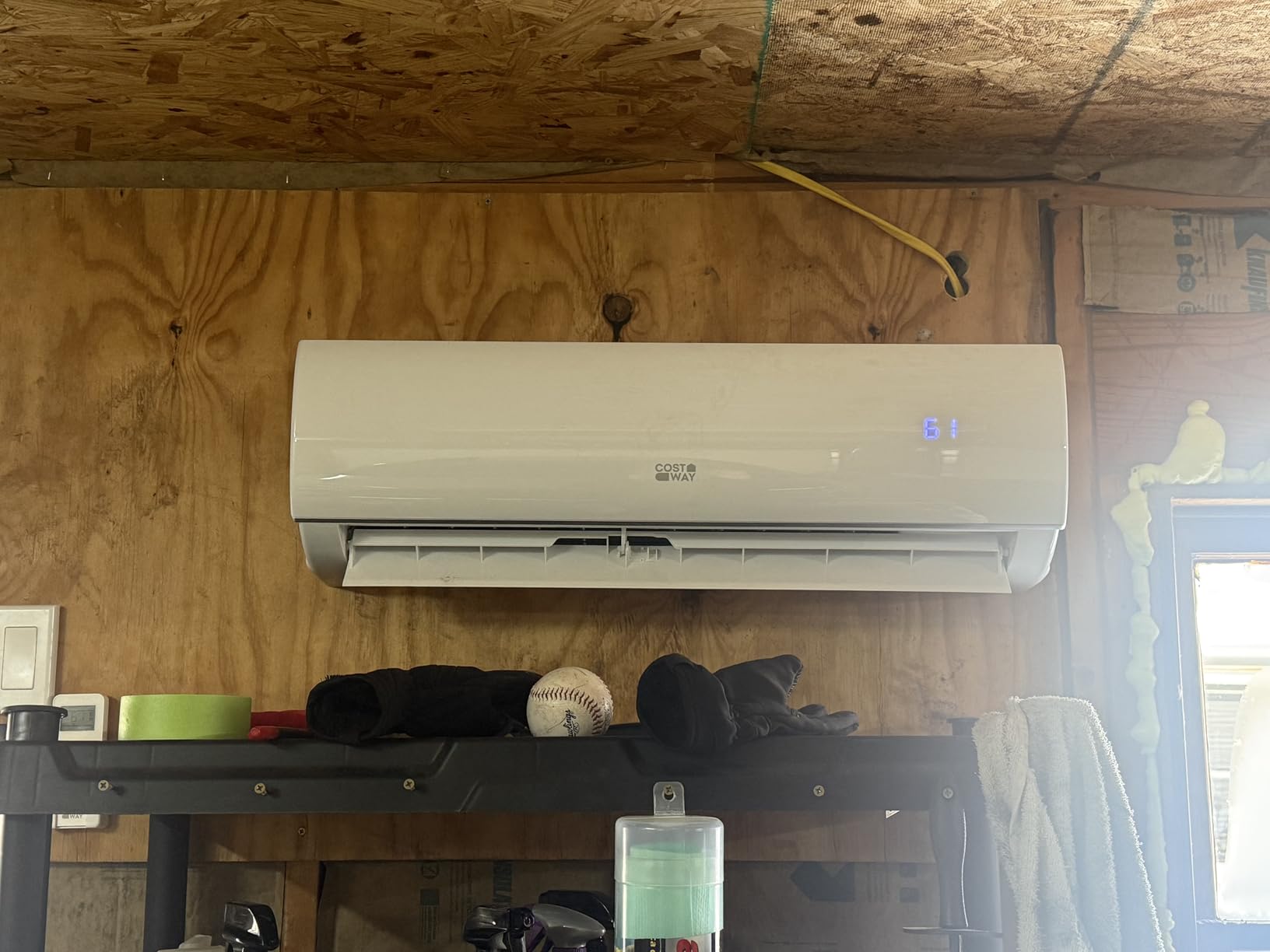 COSTWAY 11500 BTU Mini Split Air Conditioner, 115V 17 SEER2 Wifi Enabled Inverter Air Conditioner & Heater Pump System Cools Up to 750 Sq. Ft, Compatible with Alexa, w/Installation Kit customer photo 1